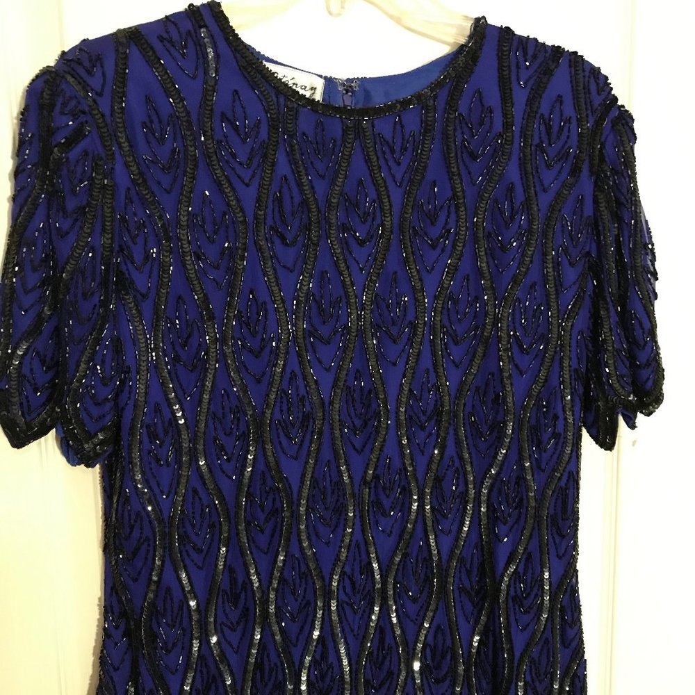 Gorgeous Stenay India Blue Beaded Blouse